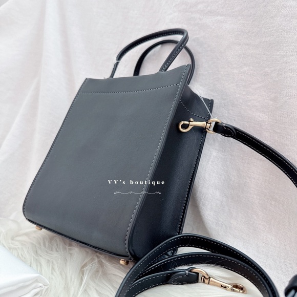 NWT Coach Mini Cashin Tote Glovetanned Calf Leather Crossbody C4828 - Picture 8 of 12